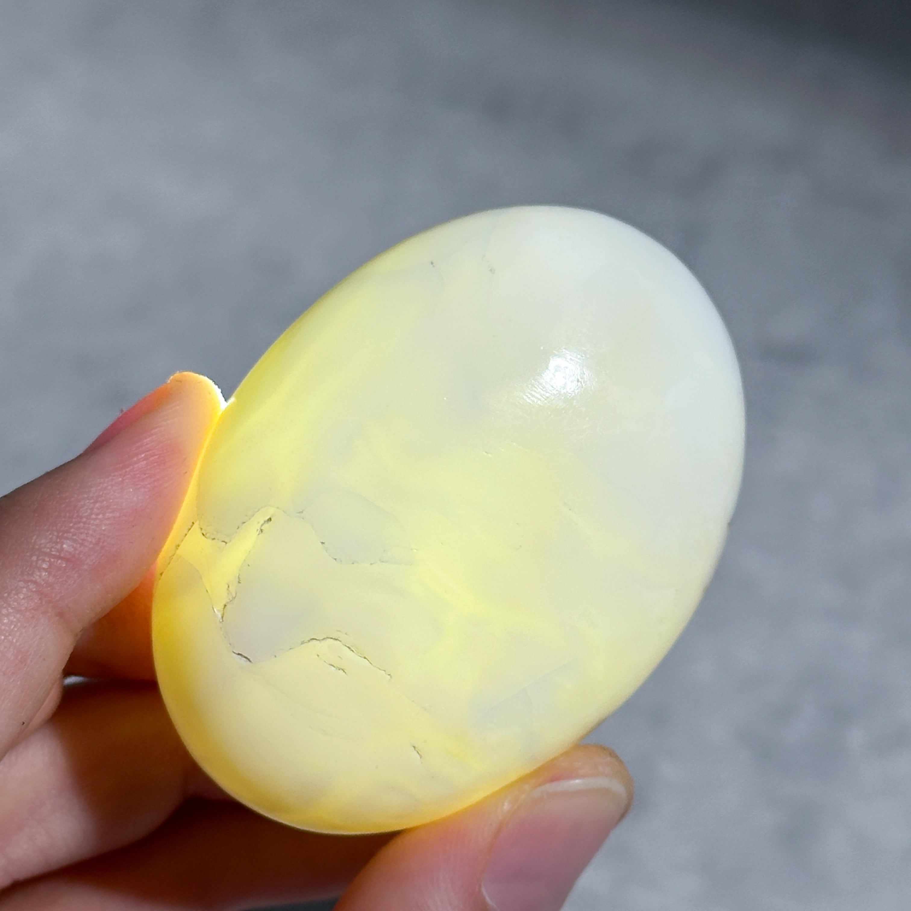 クリスタルミルキーオパール ミルキーオパール パーム61◇ Milky Opal ◇ 天然石・鉱物