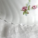 サラダボール　大きなお鉢　深鉢　リモージュアビランド　ピンク小花　小さなかけあり　Haviland 12TWdj3