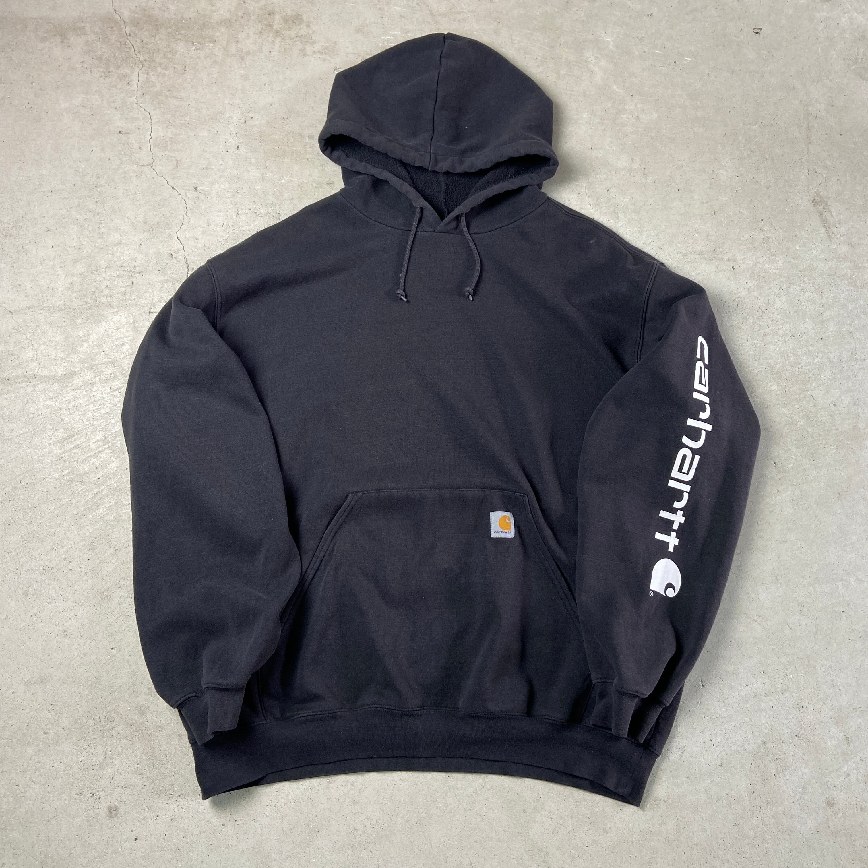 カーハート　CARHARTT 袖プリント　スウェット　パーカー　ビッグサイズ