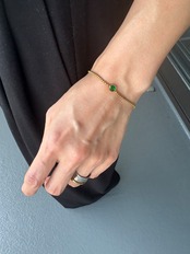 MSA green stone bracelet