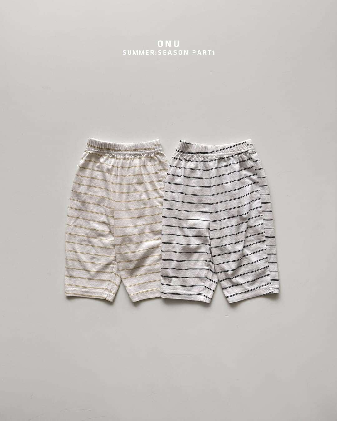【予約】onu 8-inch striped pants
