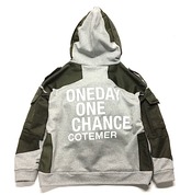 Remake Hoodie Grey×Military 【hoodie02】