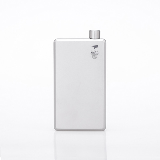 Keith チタンスキットル（ジョウゴ付き）120ml Titanium Pocket Flask with Funnel   Ti9306 