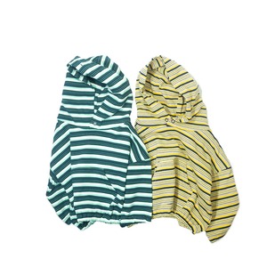 【&PAL】multi border sweat hoodie-マルチ ボーダー フードパーカー-