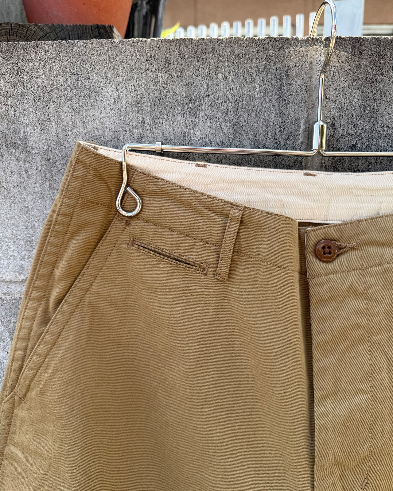 【SANCA UNISEX】VINTAGE CHINO TROUSERS WIDE
