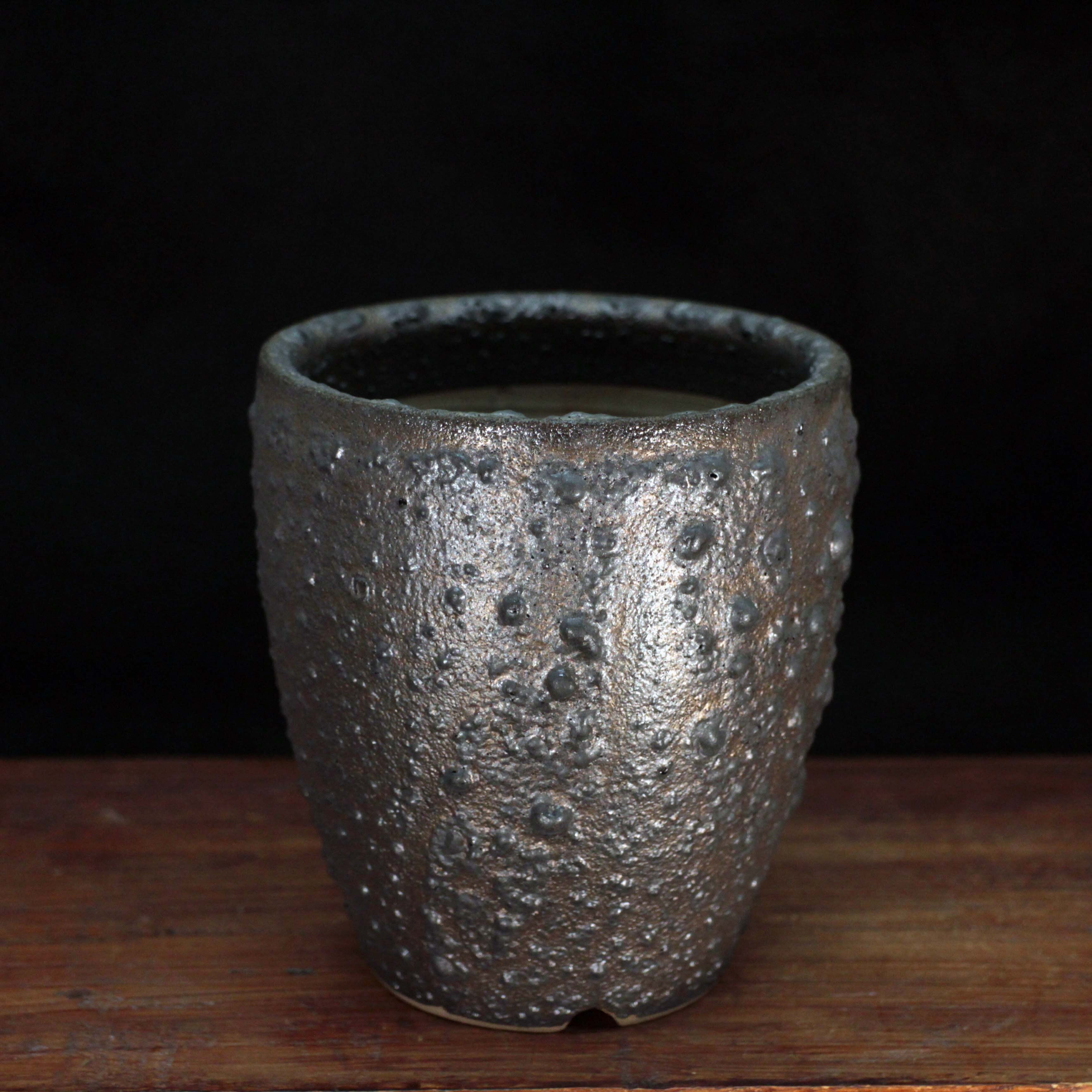 陶器製植木鉢［溶岩釉②］ | 縁側陶房