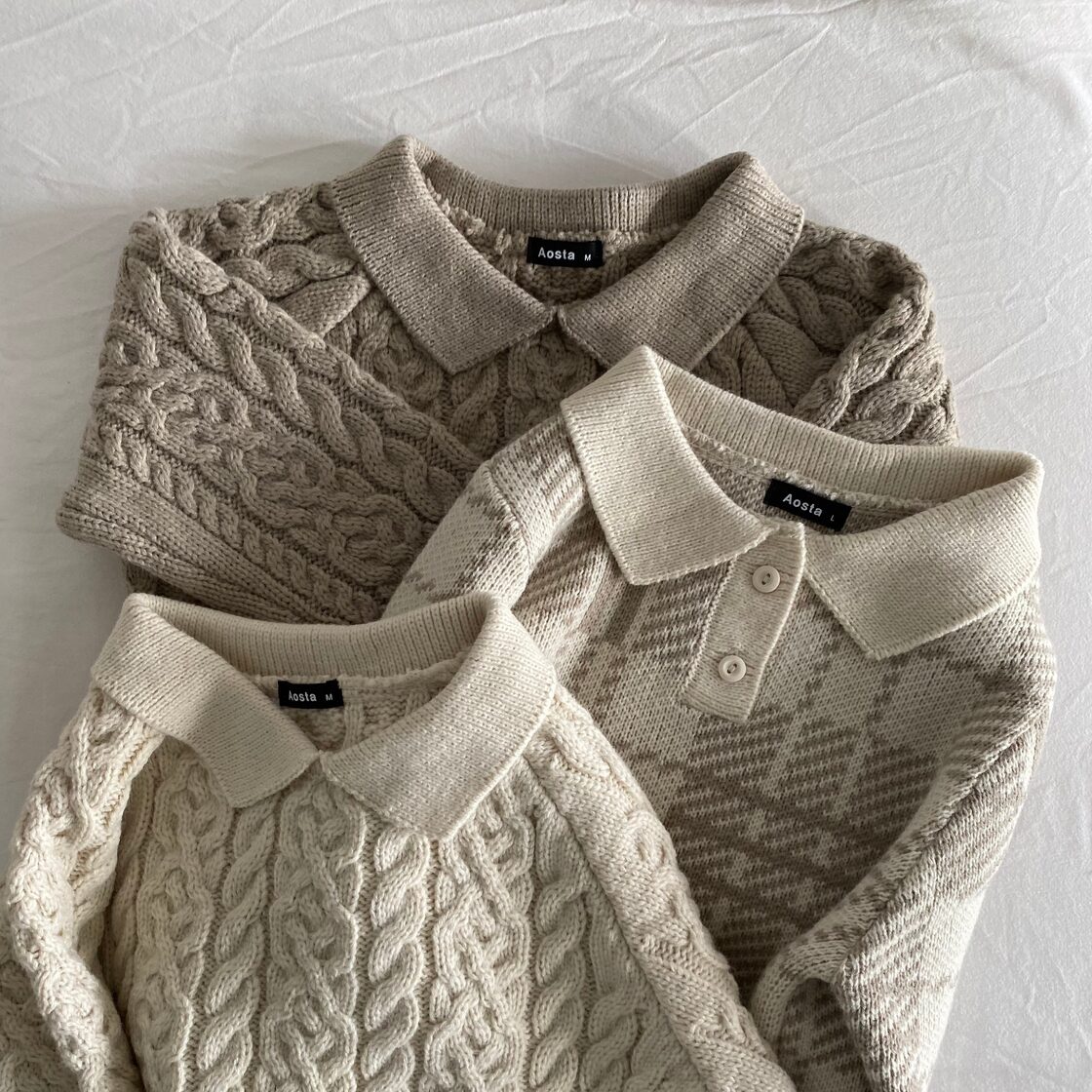 tweed collar top / 【即納】 Aosta 2022 winter collection 韓国子供 