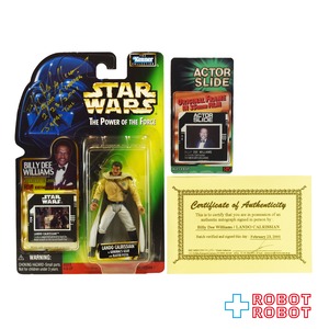 スター・ウォーズ  POTF2 FF フリーズフレーム ランド・カルリジアン 将軍 / ビリー・ディー・ウィリアムズ氏 サイン入り 保証書付 3.75インチ アクションフィギュア 未開封