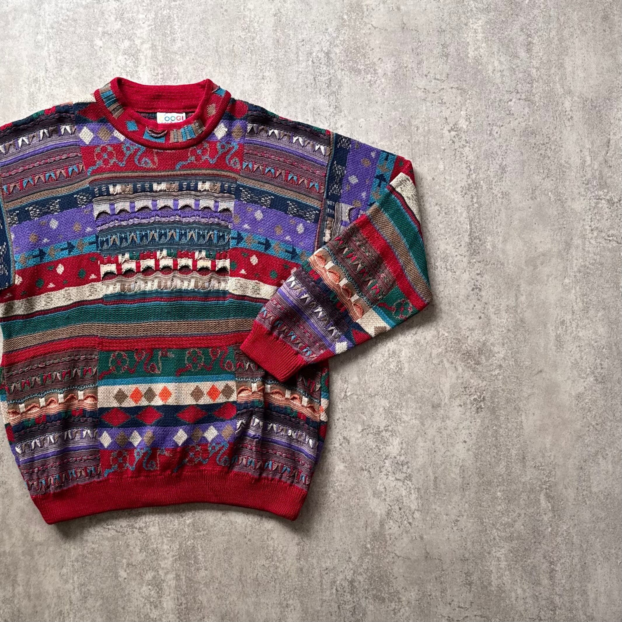 90s Coogi 3D cotton knit | Muri vintage