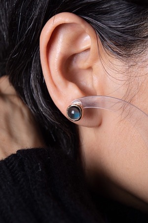 K10 London Blue Topaz Studs Earrings 10金ロンドンブルートパーズピアス