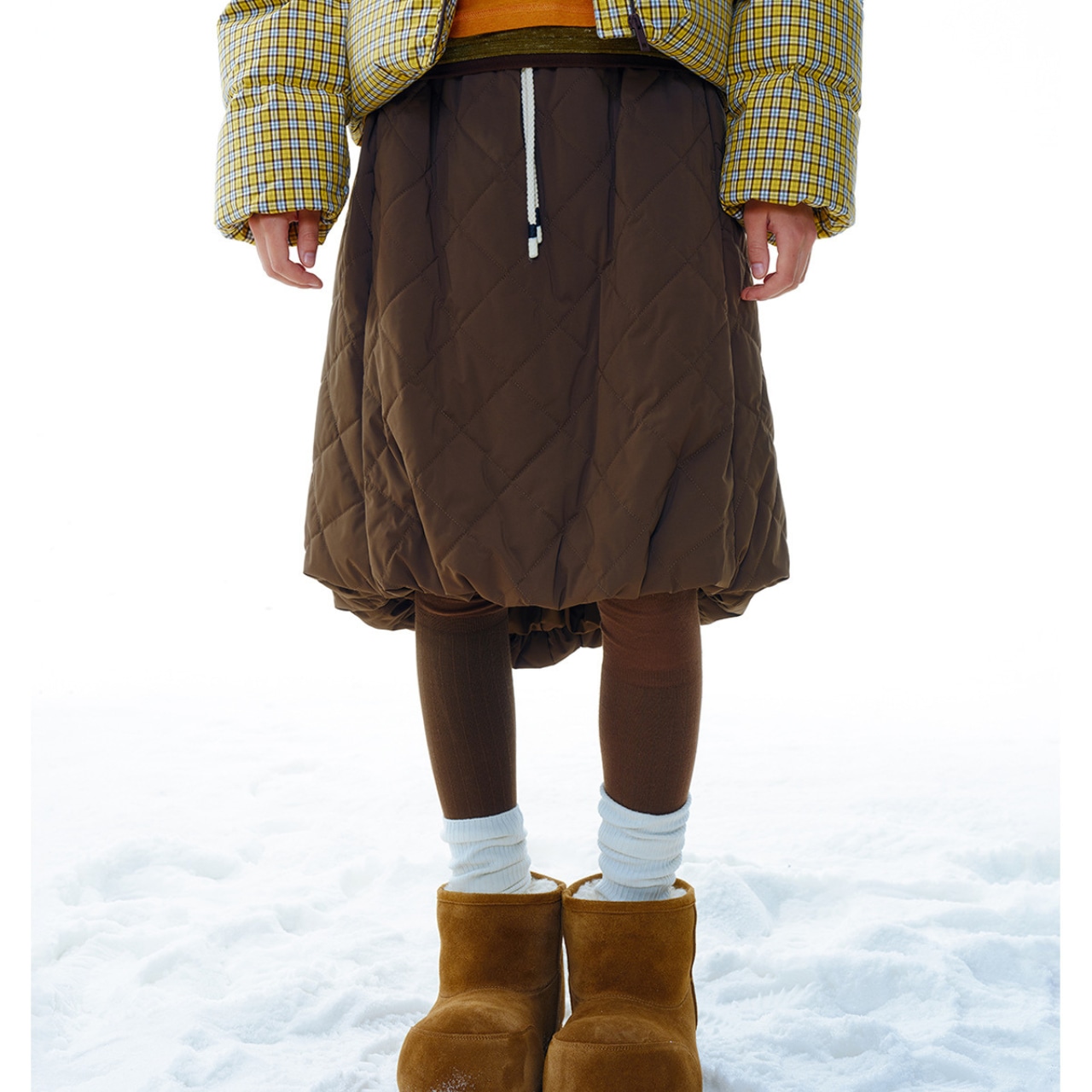 Quilted Balloon Skirt T3900