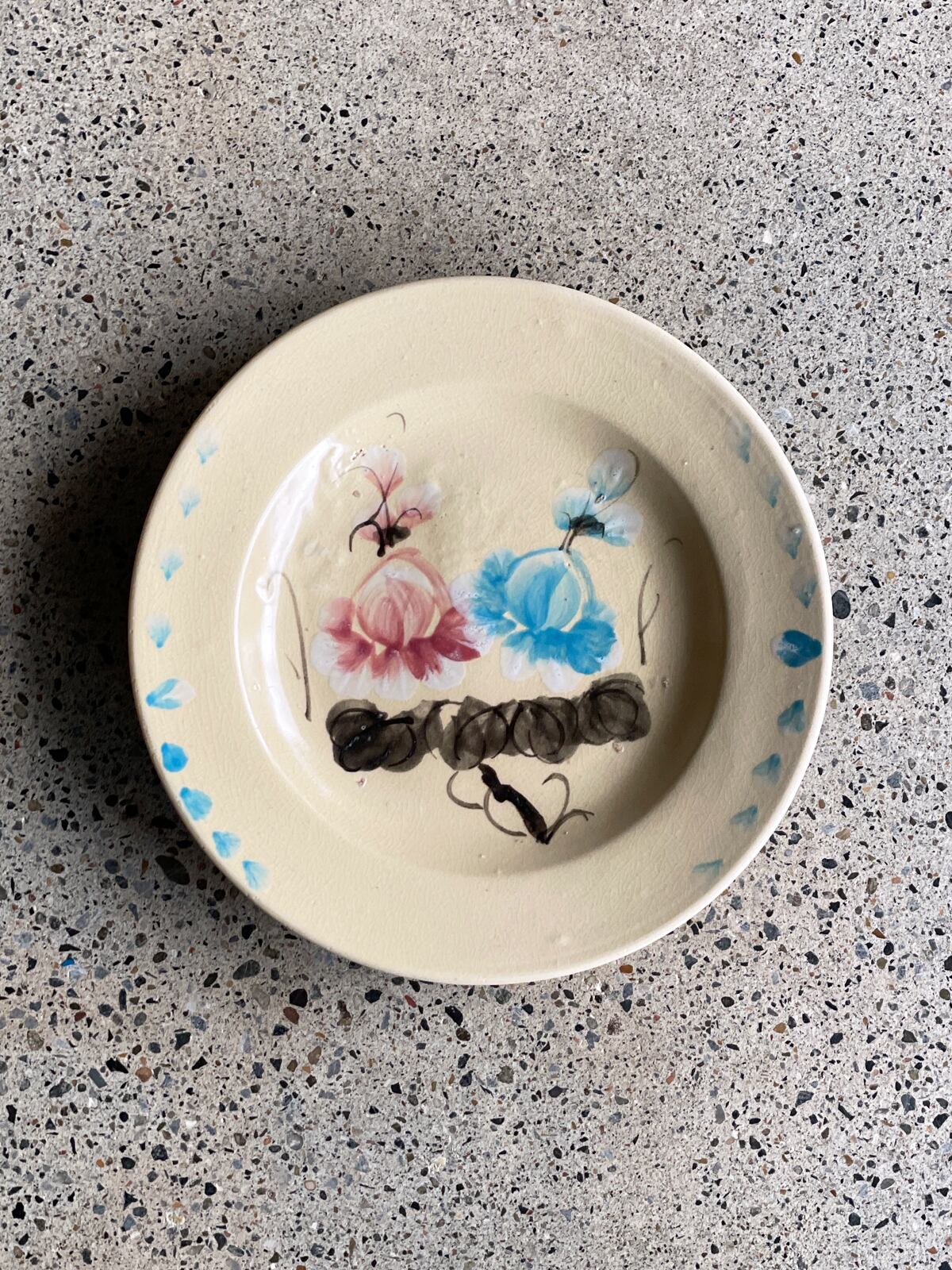 ヴィンテージソンべ焼き／中皿（花） | 333 & tay - Delivery Service