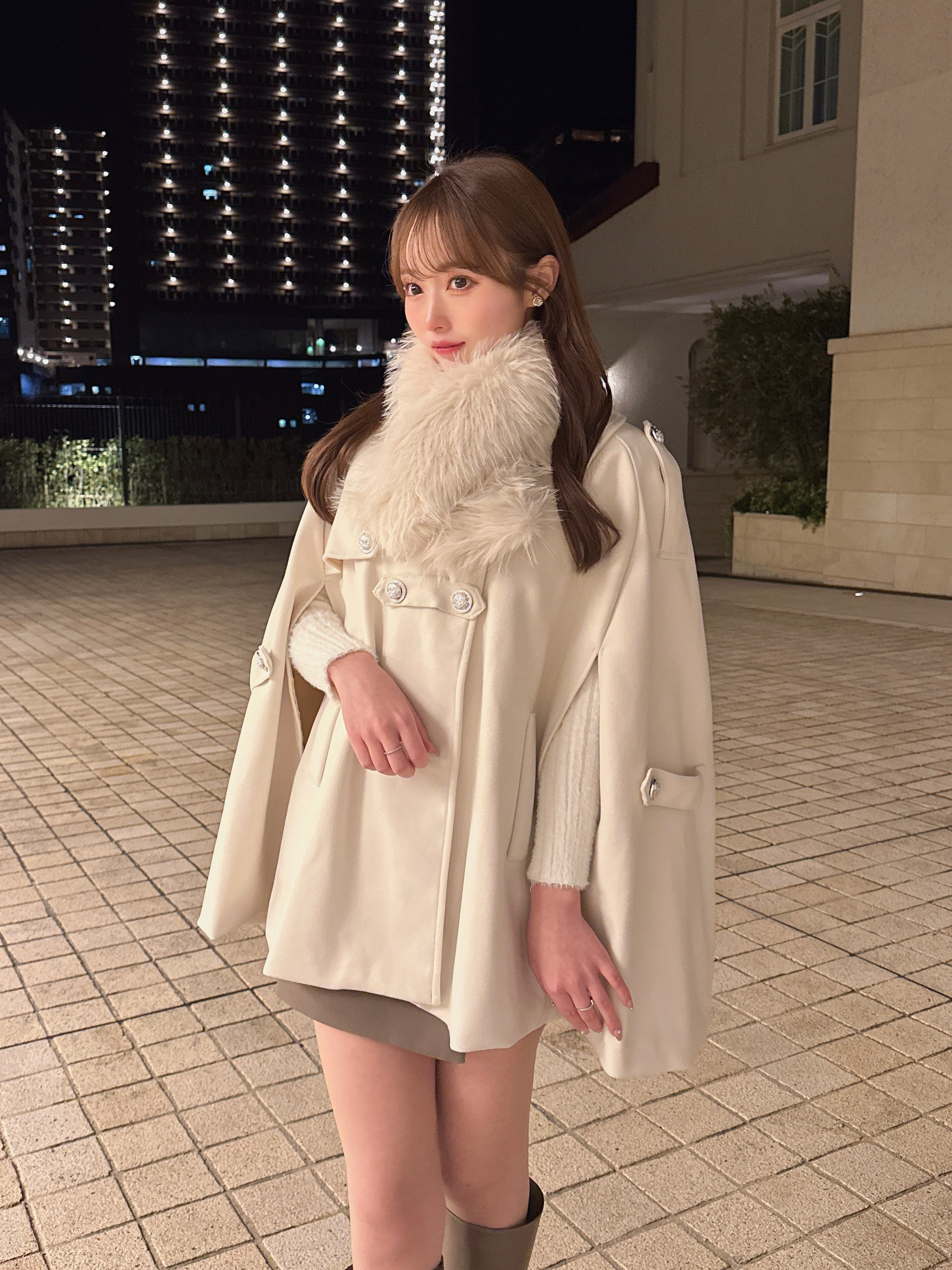 cape fur coat | POMME d