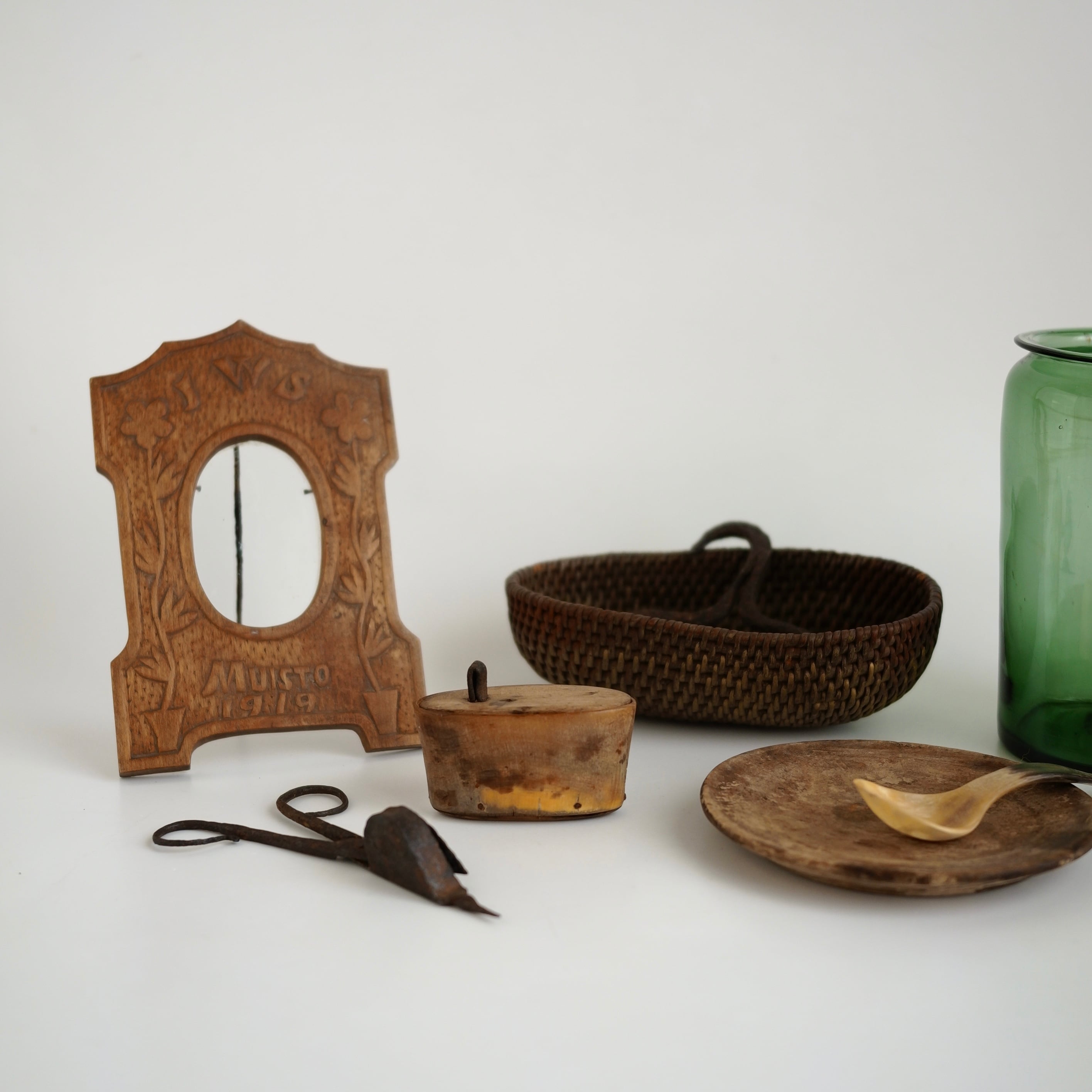 Wooden Photo Flame | troldhaugen antiques ｜ 北欧アンティーク・古道具