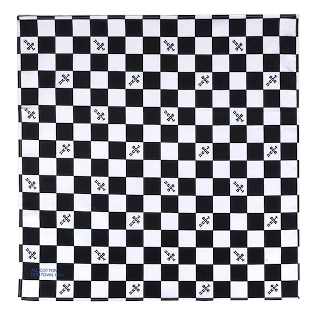DOG TOWN / Checker flag bandanna / チェッカーフラッグバンダナ / DT-M-001 / BLACK