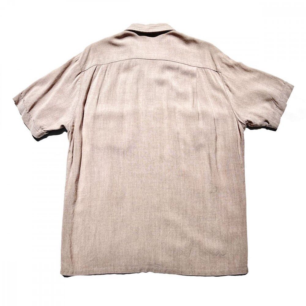 Vintage S/S Zip Front Rayon Shirt [Sportsman CAL MADE