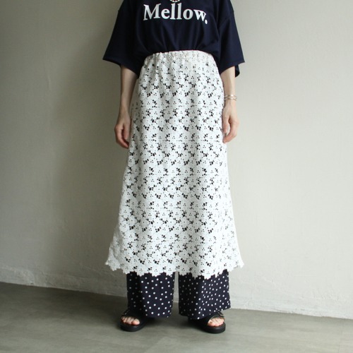 TOURNON.  Chemical lace skirt