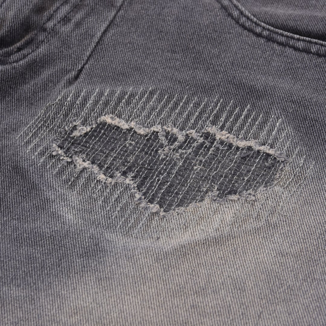 LGBコーティングハーフデニム サイズ25 LGBコーティングハーフデニム サイズ25