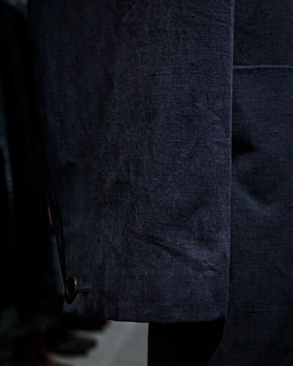 add (C) vintage】“ADOLFO DOMINGUEZ” Linen × Microfiber Tailored