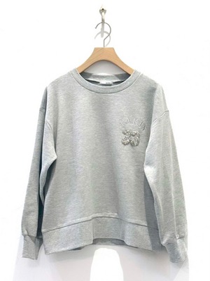 ビジュー刺繍スウェット