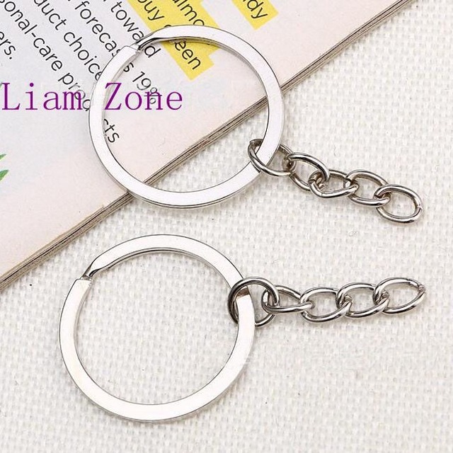 Liamyday DIY金属キーホルダー2.5cm鉄リング 수납