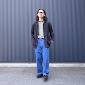 INTÉRIM / HYPER BIG RAYON LINEN SHIRTS JACKET