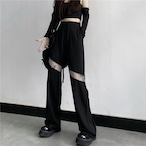 cutout sheer lace pants / l0576