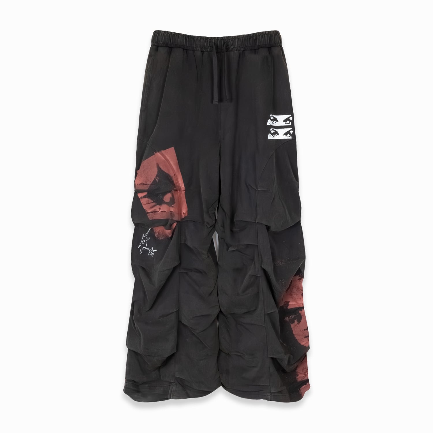 P.A.M. / PERKS AND MINI 26SS CELESTIAL EQUATOR EQUINOX PANTS (BLACK WASH)