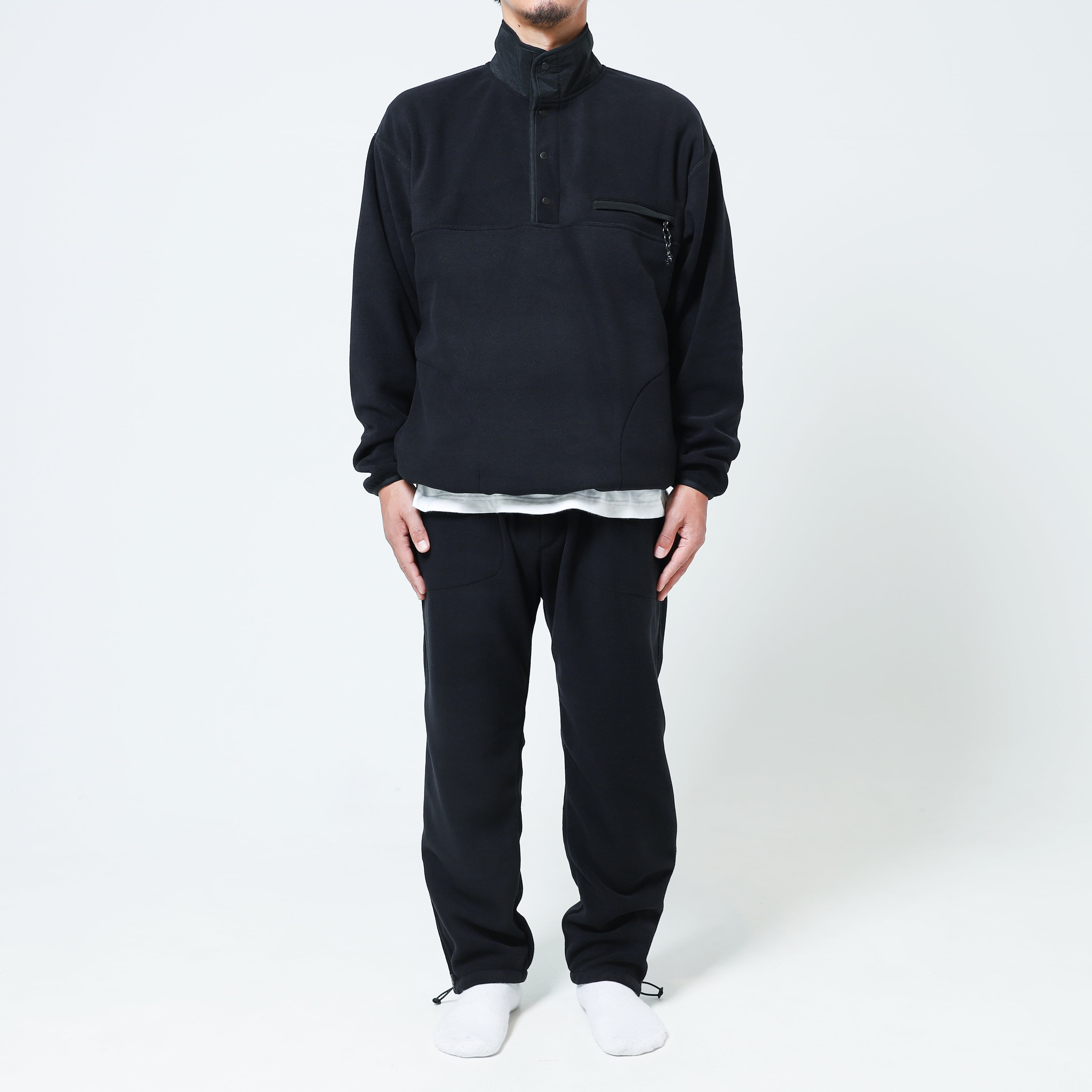 Micro Fleece Nylon Combination P/O Jacket | OVY