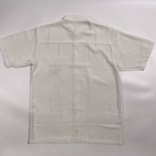 ARAMIS アラミス シアー 刺繍 半袖 シャツ サイズ M /オフホワイト系 メンズ