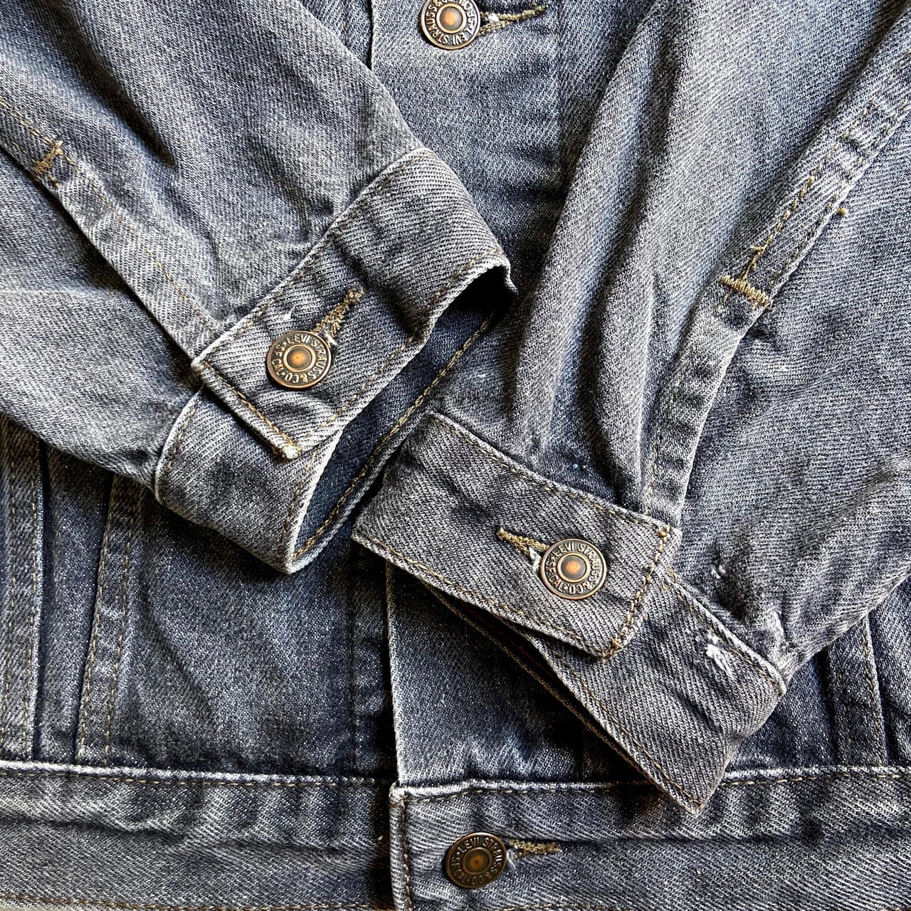 英国製 ユーロ 80年代 Levi's リーバイス 70506 02 ブラックデニム