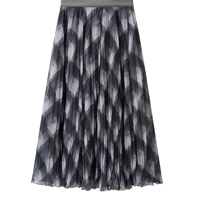 shadow check skirt