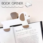 【 ワンちゃん ページ オープナー クリップ 】 1個 犬 いぬ ダックス ダックスフンド ホワイト ベージュ ストッパー 開き留め 参考書 教科書 勉強 便利 レシピ 本 楽譜 ピアノ 分厚い 受験 資格 塾 淡い デスク アイテム ダブル バネ 大学 高校 集中 ながら 文房具 雑貨 デスク アイテム