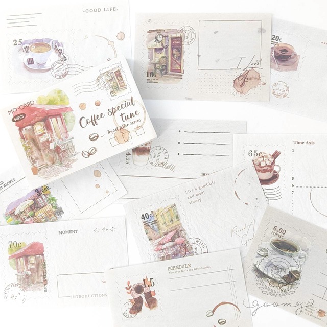 50枚入ミニペーパー Travel Letter <P492>