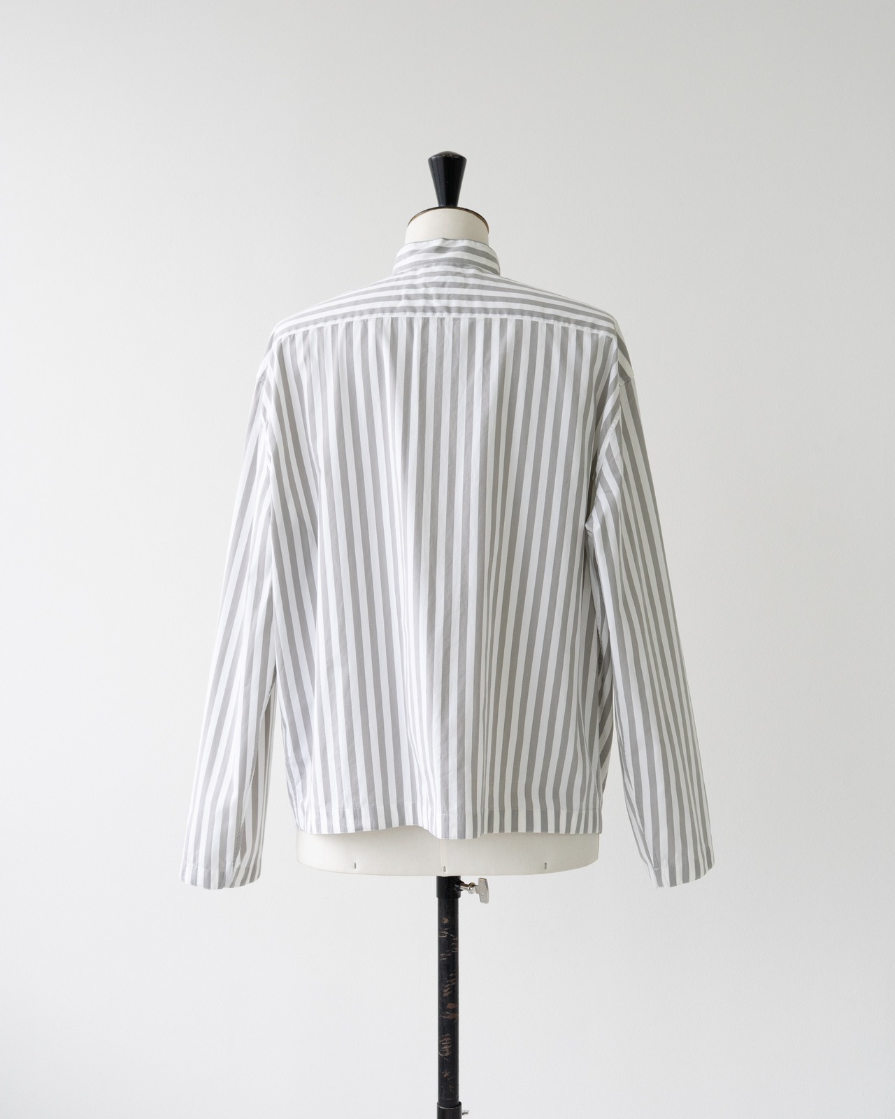 〈Hermès〉Stand-Collar Striped Jacket
