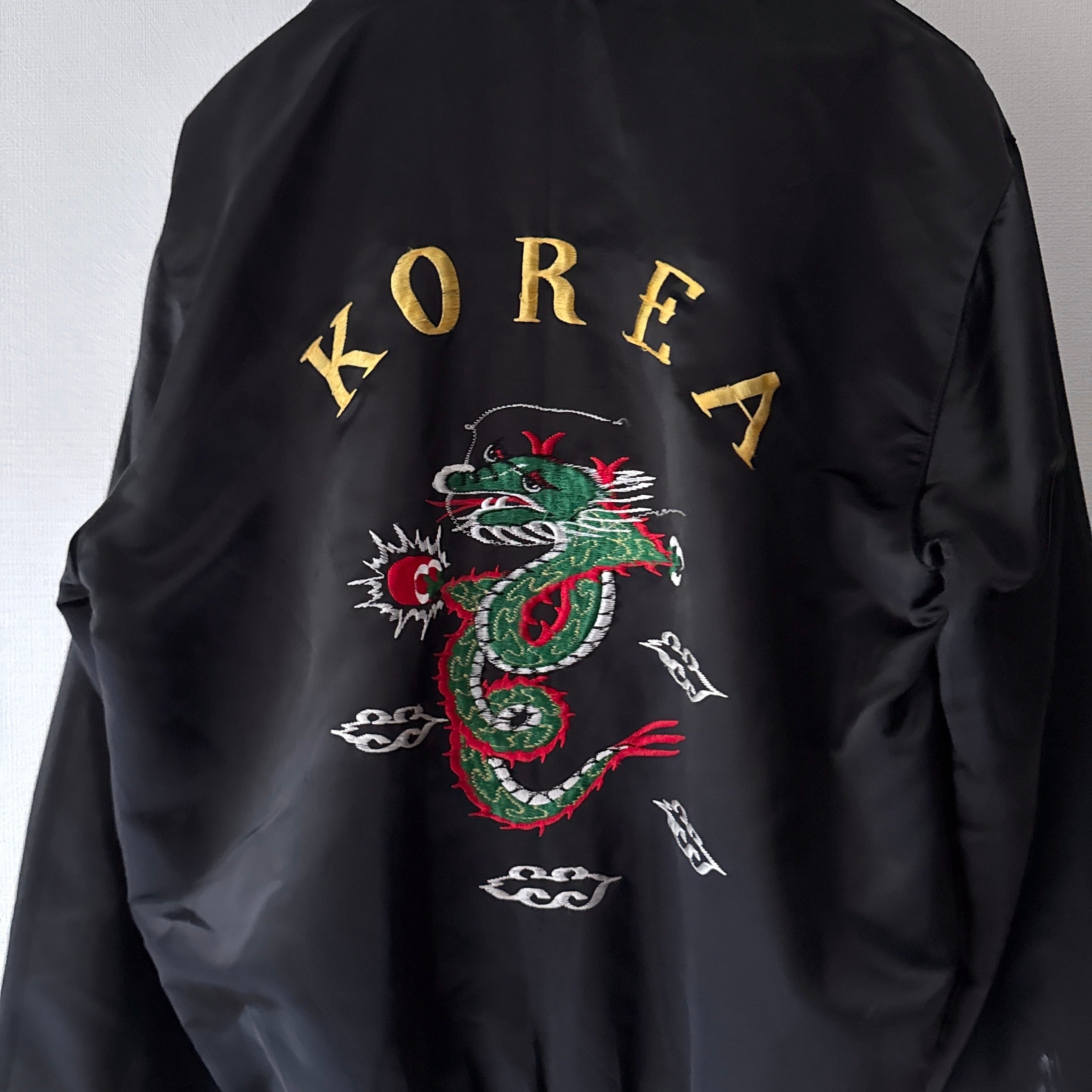 80s ビンテージ KOREA 韓国 ツアージャケット スーベニア コリジャン 80's KOREA Souvenir Jacket コリジャン スカジャン ナイロン