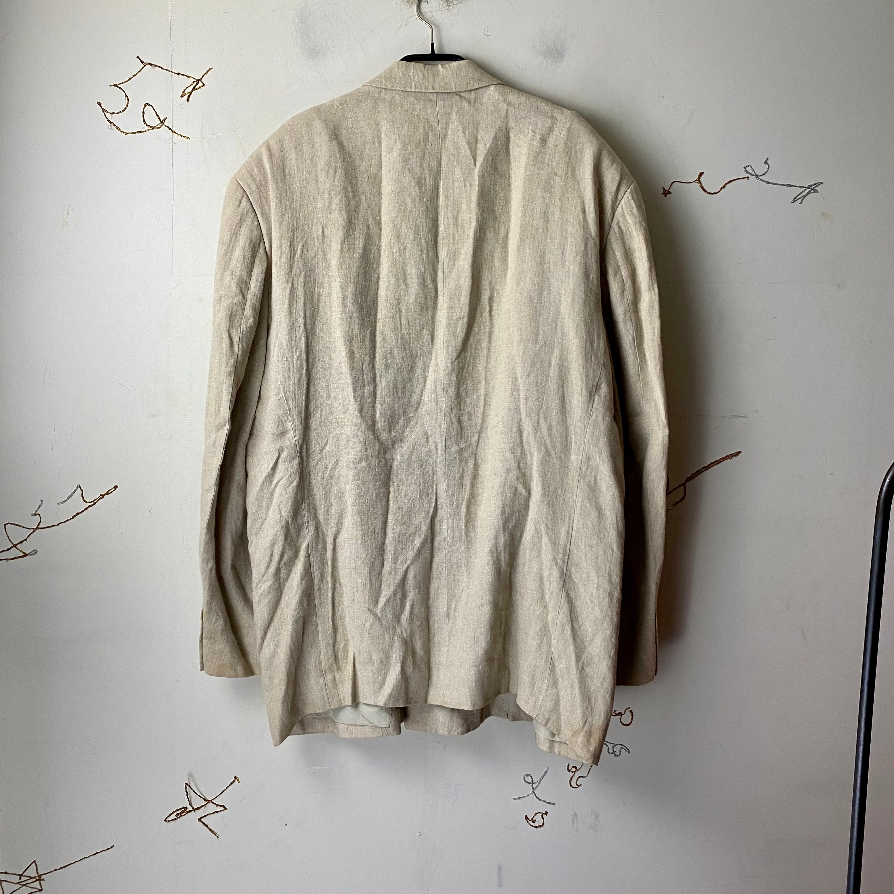 AD1992 COMME des GARCONS HOMME PLUS double breasted linen tailored  