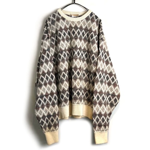 [LONDON FOG] Vintage Crewneck Knit [1990s-] Vintage Crewneck SweaterRobe