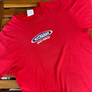 1990'S BUCHANAN T-SHIRT RED L OLD