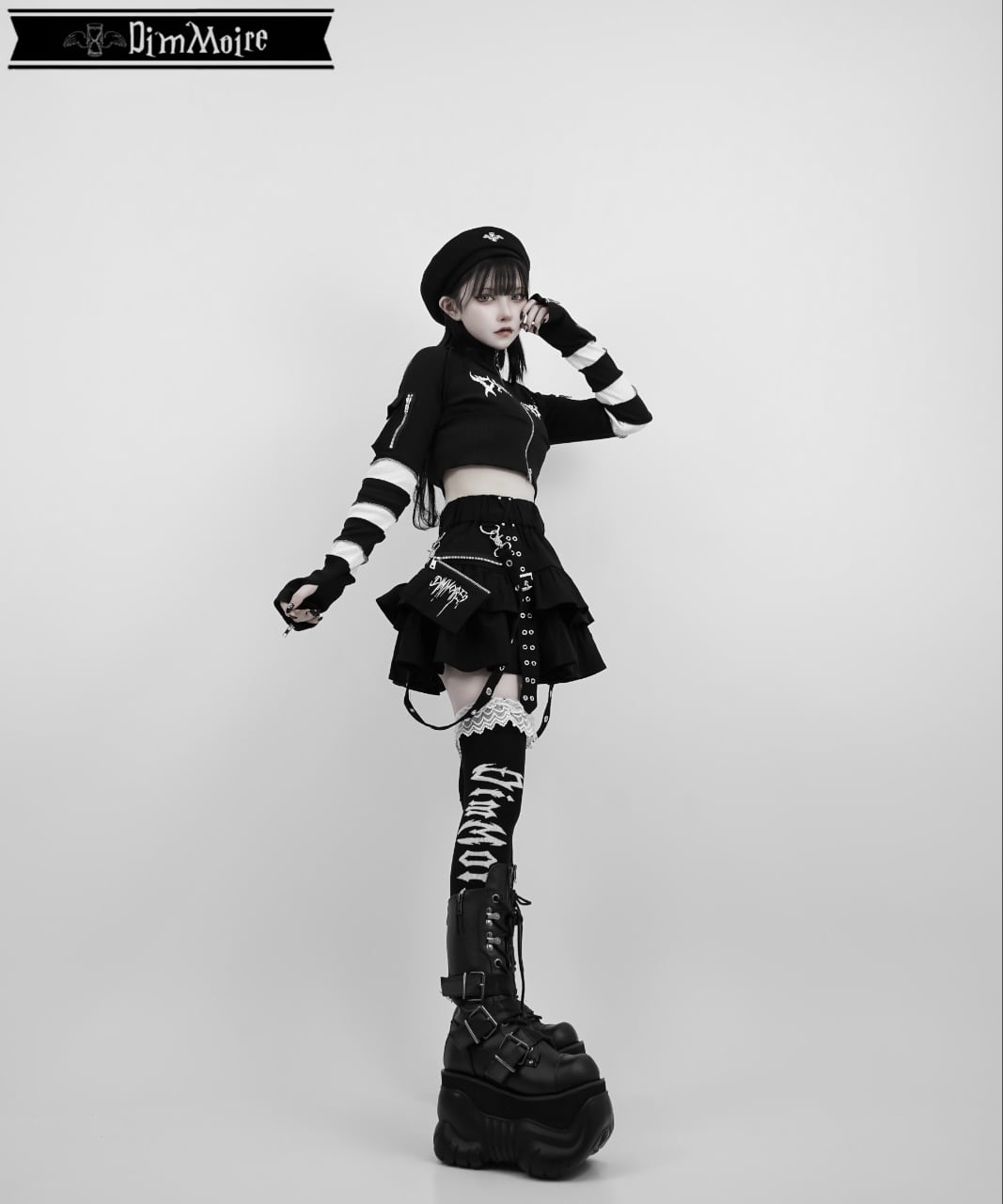 PUNKフリルミニスカートII【Black】 | DimMoire