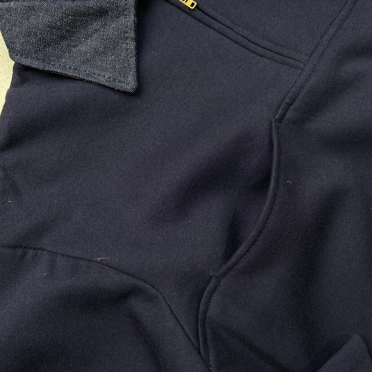 90年代 USA製 GAME Workwear ワッペン付き ハーフジップスウェット