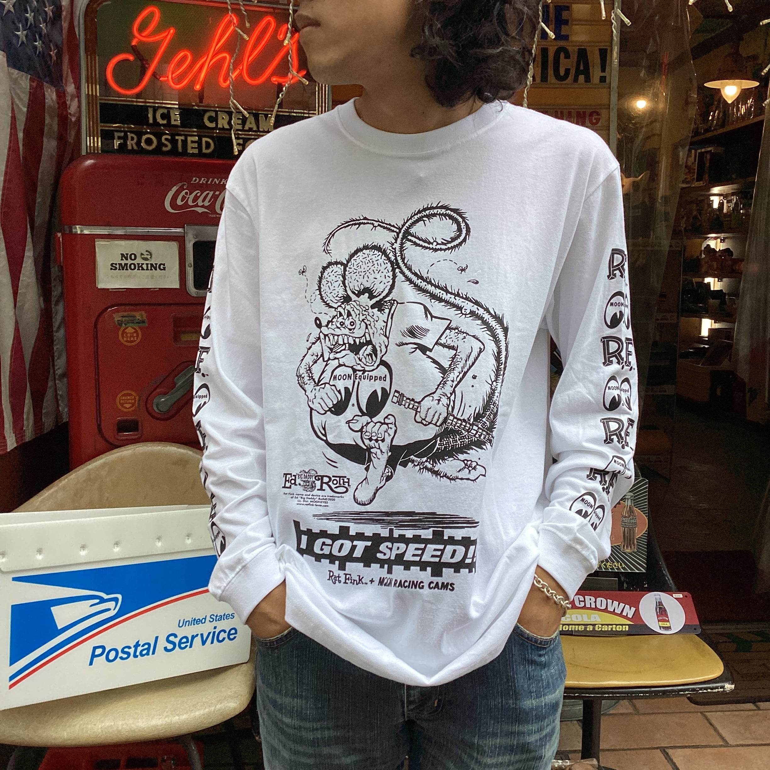 Rat Fink x MOON Equipped ロング スリーブ Tシャツ | 雑貨株式会社