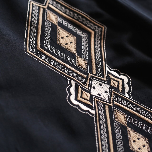 double embroidery design l/s mode shirt