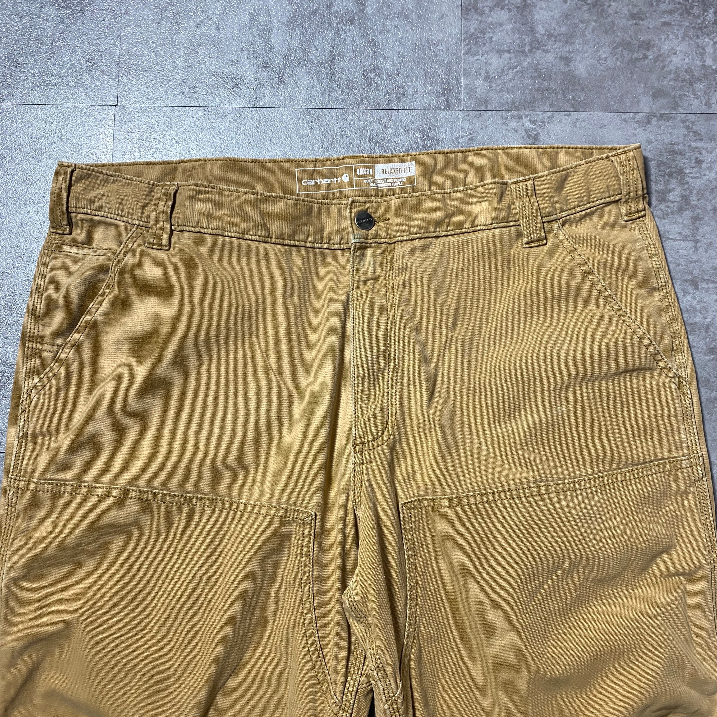 40×30】carhartt カーハート リラックスフィット ダブルニー ジッパー