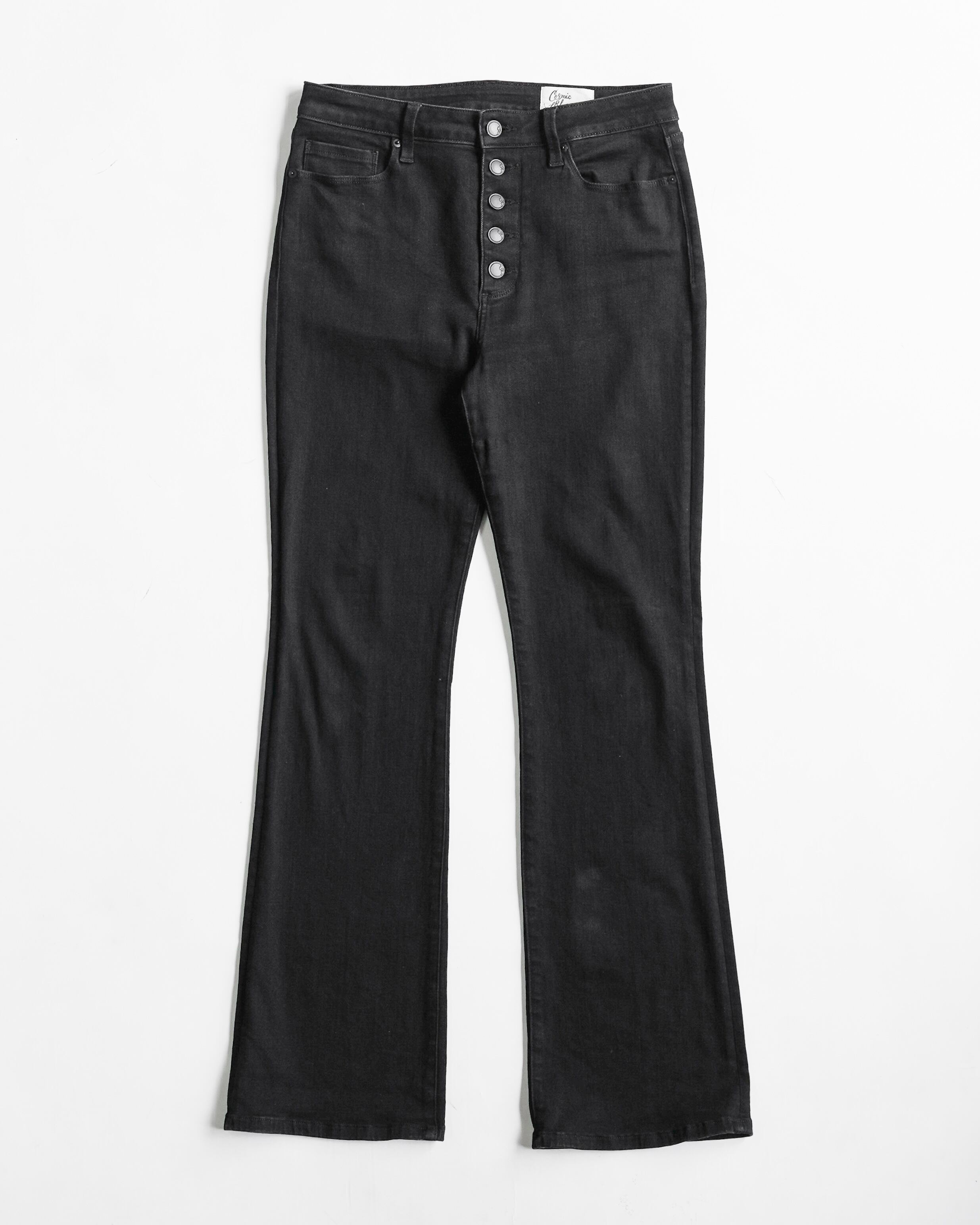 24AW】MASU ”MASU BOYS” STARDUST BELL-BOTTOM JEANS (BLACK PINK