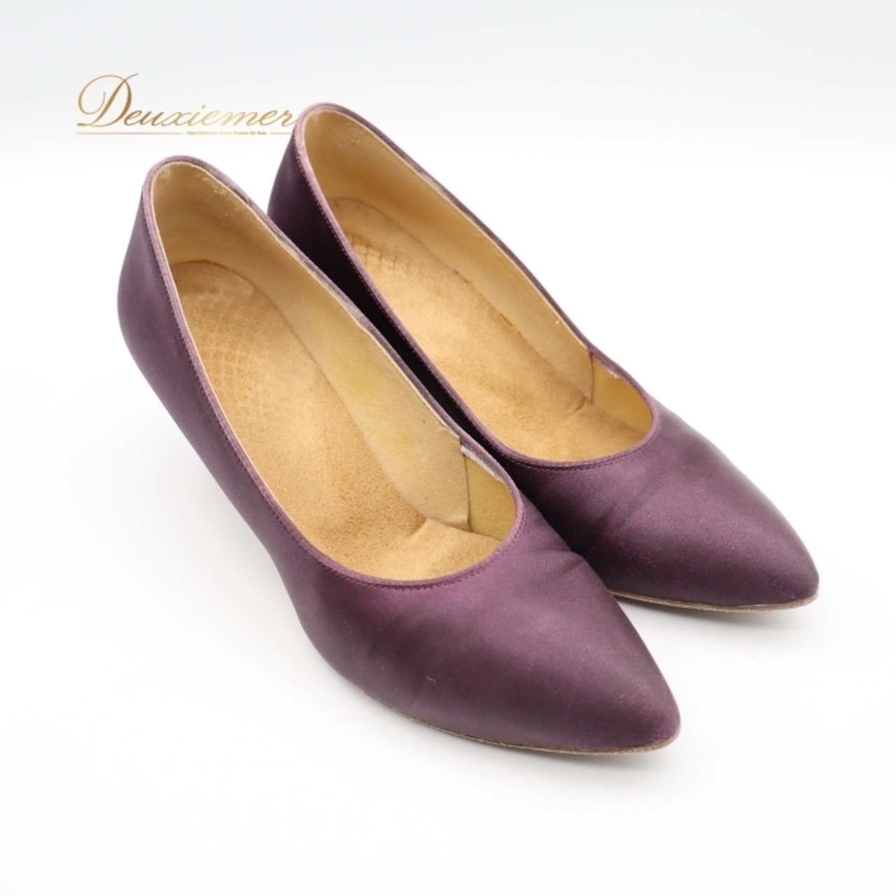 社交ダンス 衣装 スタンダード シューズ パープル系 SUPADANCE 靴 くつ ヒール レディース 無地 シンプル 紫 光沢 上品 イングランド製 ダンス衣装 練習 レッスン イベント ステージ かわいい 落ち着いた色 華やか パーティー