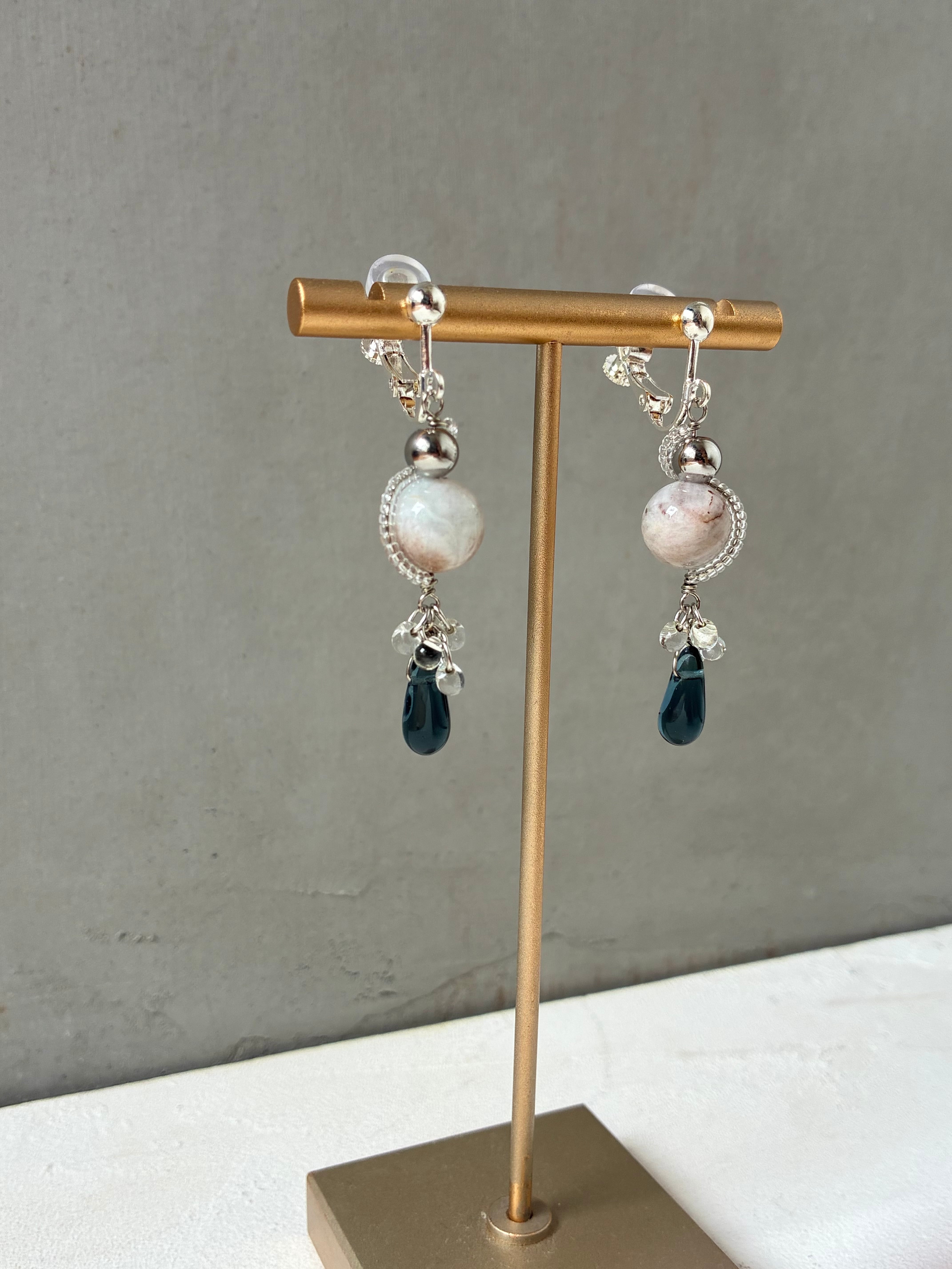 ラグーンアクアマリンのピアス/イヤリング | kasakasa