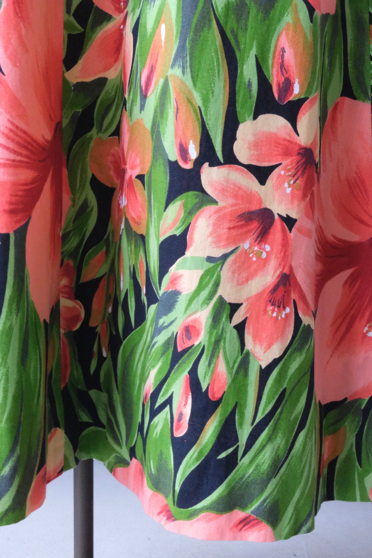 Tropical floral maxi skirt