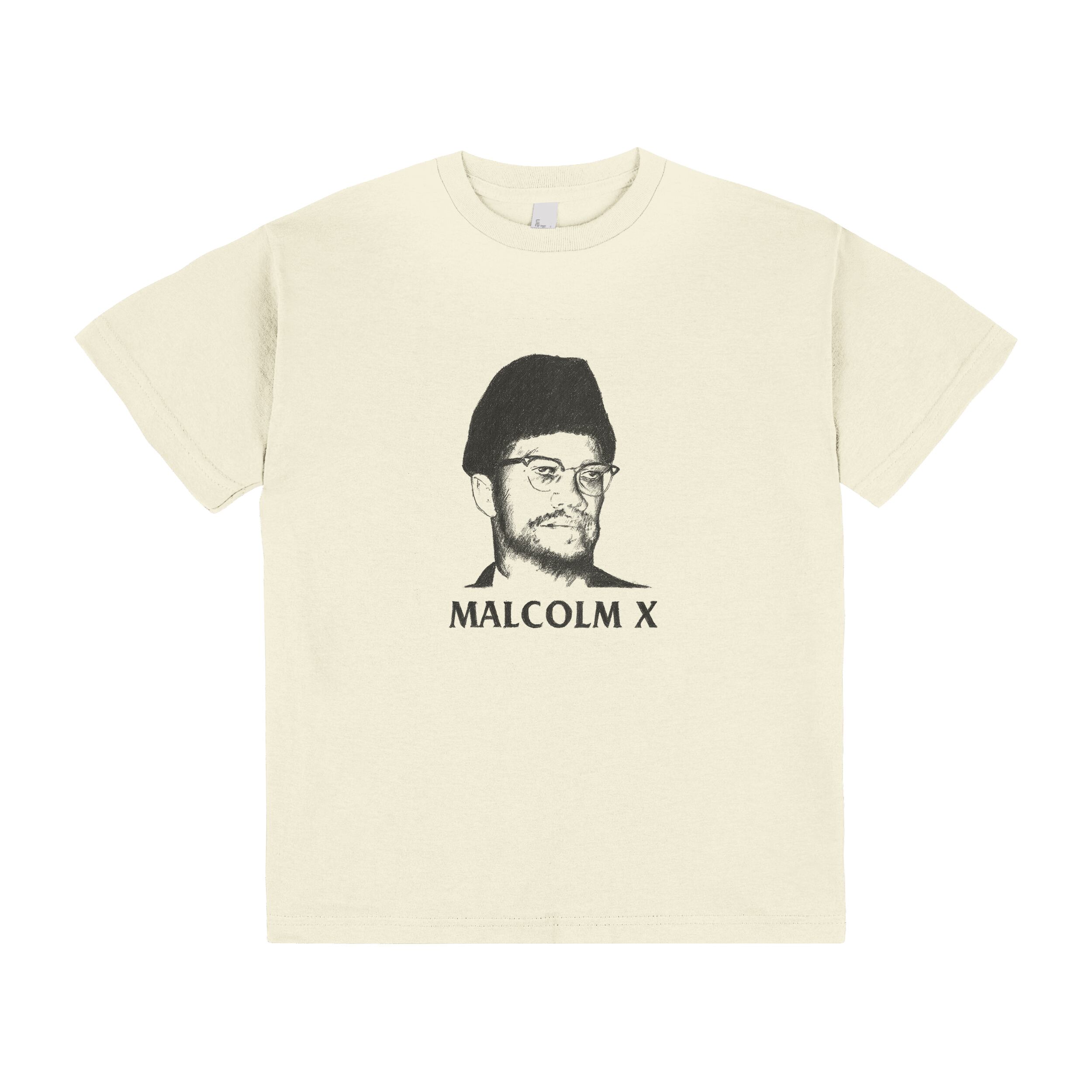 "MALCOLM X" TSHIRT CREAM