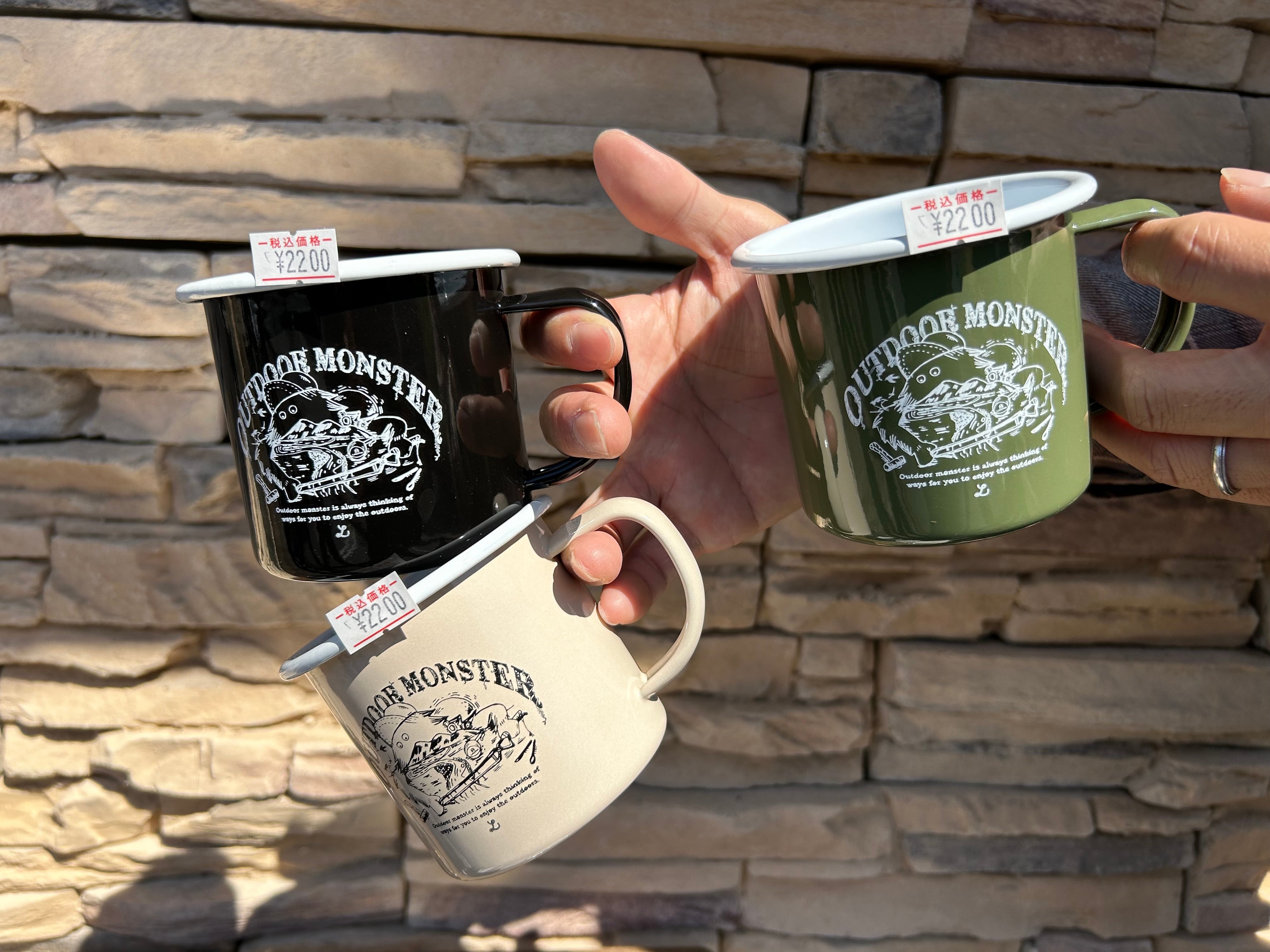 【LALPHAラルファ】〈アウトドアモンスター〉ホーローマグカップ